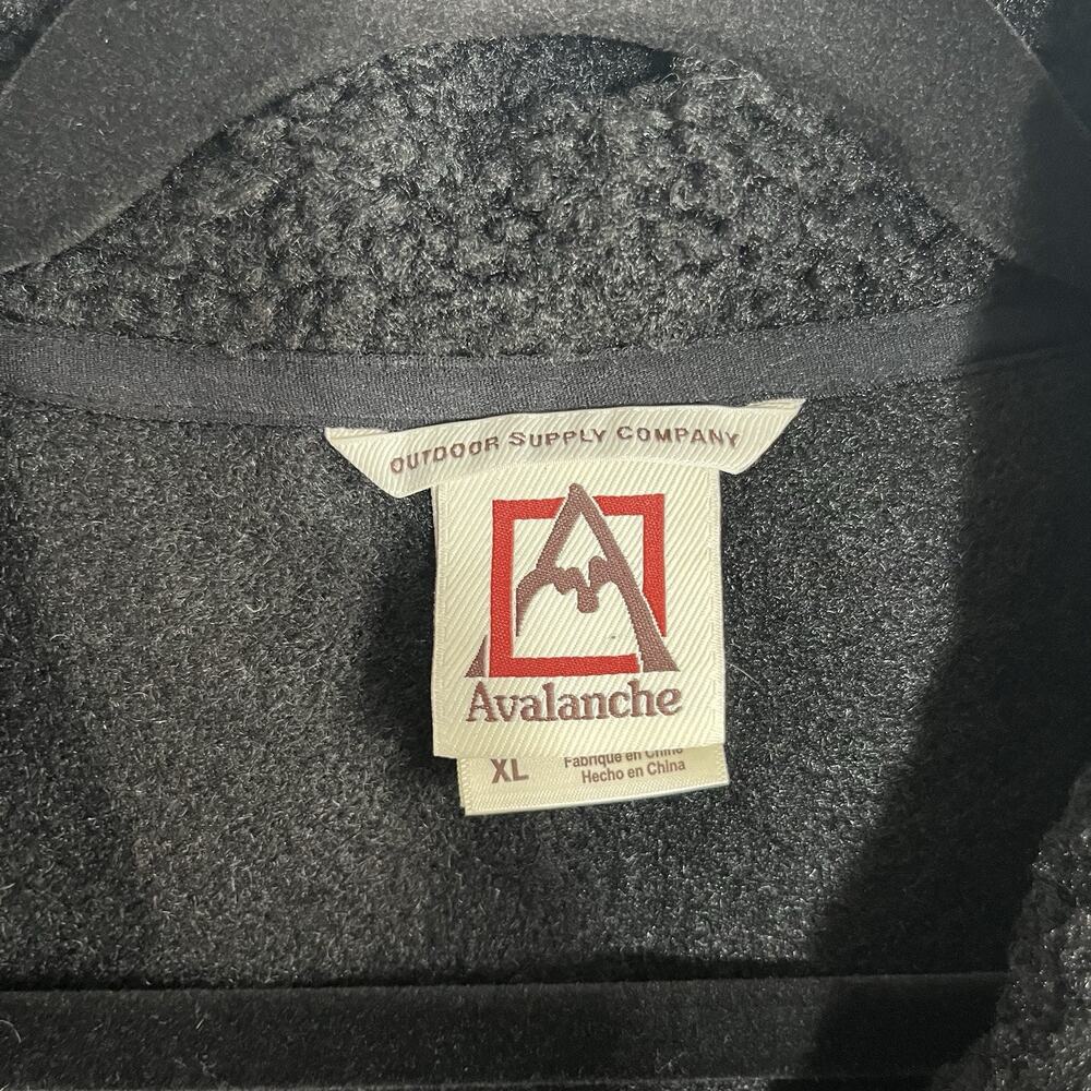 Avalanche Sherpa Deep Pile Black Fleece Vest Full Zip‎ Womens XL NWT Fuzzy Warm - Picture 7 of 9